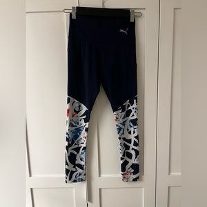 Puma Women’s Leggings, Navy, Size XS, Athletic, Gym, Casual, Running, CrossFit